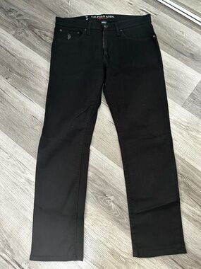 U.S. Polo Assn. Men's Black Straight-Leg Jeans 34 X 30